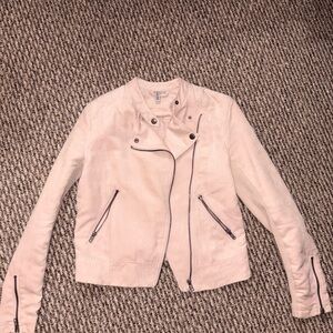 Divided Light Pink Leather Jacket